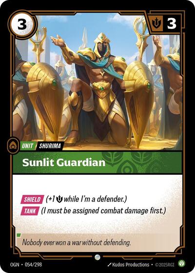 Sunlit Guardian - Foil (Origins)(OGN-054/298)(C)