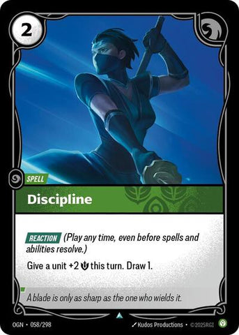 Discipline (Origins)(OGN-058/298)(U)