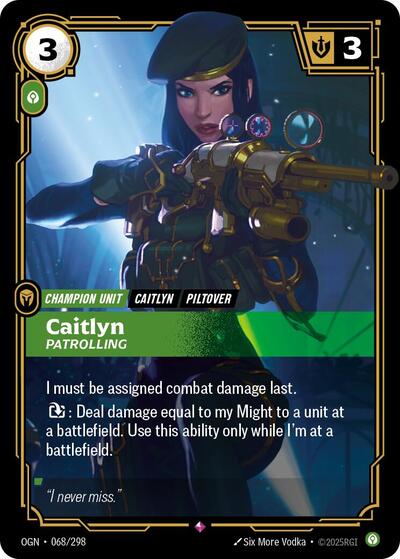 Caitlyn, Patrolling - Foil (Origins)(OGN-068/298)(R)