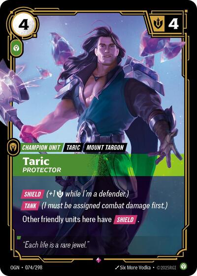 Taric, Protector - Foil (Origins)(OGN-074/298)(R)