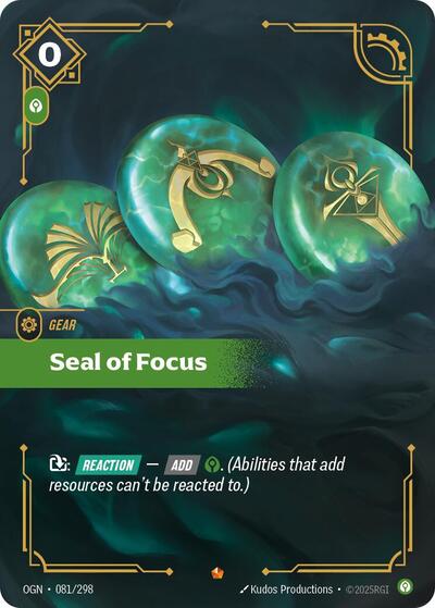 Seal of Focus - Foil (Origins)(OGN-081/298)(E)
