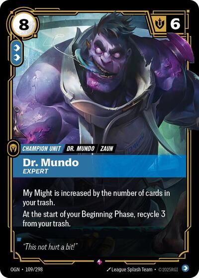 Dr. Mundo, Expert - Foil (Origins)(OGN-109/298)(R)
