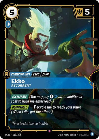 Ekko, Recurrent - Foil (Origins)(OGN-110/298)(R)