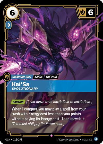 Kai'Sa, Evolutionary - Foil (Origins)(OGN-112/298)(R)