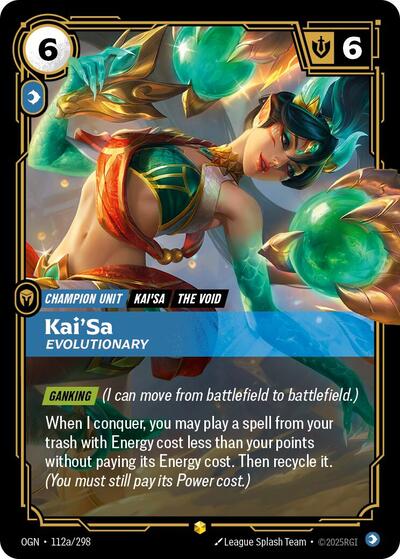 Kai'Sa, Evolutionary - Alternate Art - Foil (Origins)(OGN-112a/298)(O/AA)