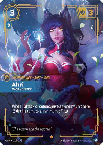 Ahri, Inquisitive - Foil (Origins)(OGN-119/298)(E)
