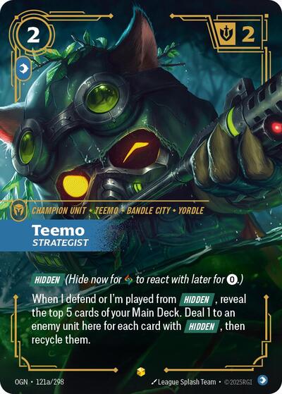 Teemo, Strategist - Alternate Art - Foil (Origins)(OGN-121a/298)(O/AA)