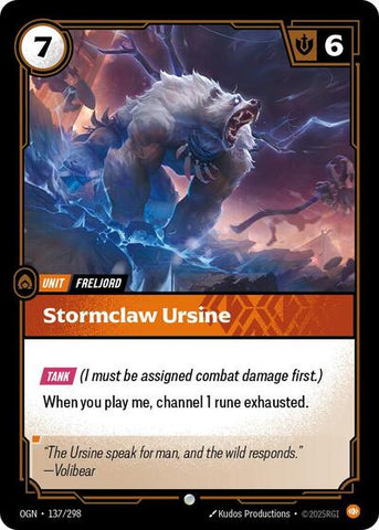 Stormclaw Ursine - Foil (Origins)(OGN-137/298)(C)
