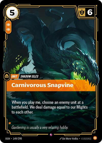 Carnivorous Snapvine - Foil (Origins)(OGN-149/298)(R)