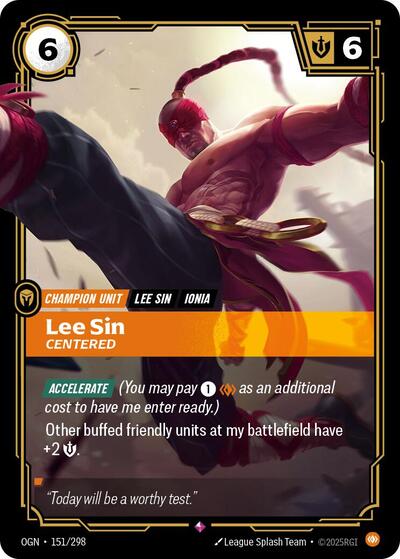 Lee Sin, Centered - Foil (Origins)(OGN-151/298)(R)