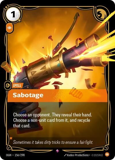 Sabotage - Foil (Origins)(OGN-156/298)(R)