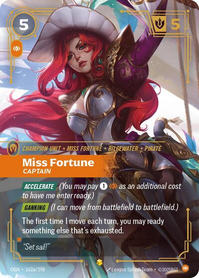 Miss Fortune, Captain - Alternate Art - Foil (Origins)(OGN-162a/298)(O/AA)