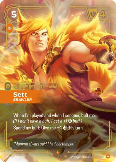 Sett, Brawler - Foil (Origins)(OGN-164/298)(E)