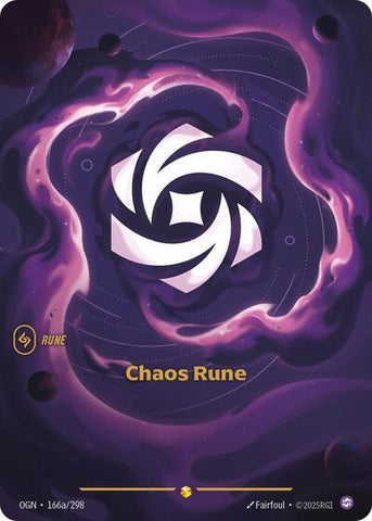 Chaos Rune - Alternate Art - Foil (Origins)(OGN-166a/298)(O/AA)