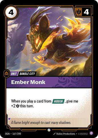 Ember Monk - Foil (Origins)(OGN-167/298)(C)