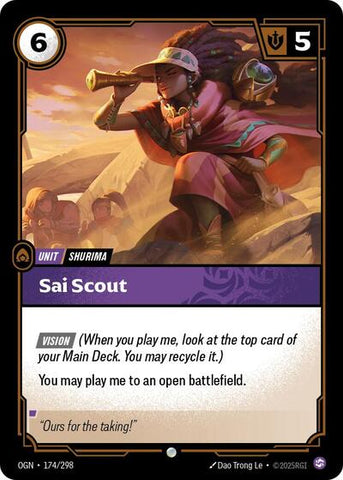 Sai Scout - Foil (Origins)(OGN-174/298)(C)