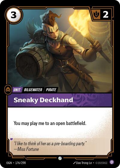 Sneaky Deckhand - Foil (Origins)(OGN-176/298)(C)