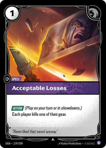 Acceptable Losses - Foil (Origins)(OGN-179/298)(U)