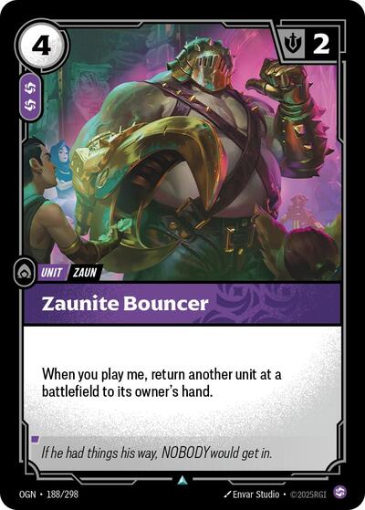 Zaunite Bouncer - Foil (Origins)(OGN-188/298)(U)