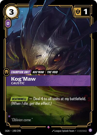 Kog'Maw, Caustic - Foil (Origins)(OGN-190/298)(R)