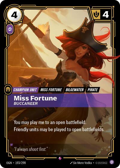 Miss Fortune, Buccaneer - Foil (Origins)(OGN-193/298)(R)
