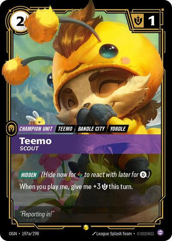 Teemo, Scout - Alternate Art - Foil (Origins)(OGN-197a/298)(O/AA)