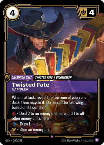 Twisted Fate, Gambler - Foil (Origins)(OGN-200/298)(R)