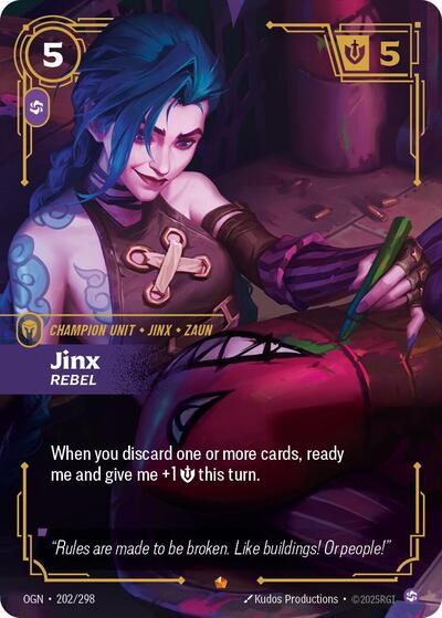 Jinx, Rebel - Foil (Origins)(OGN-202/298)(E)