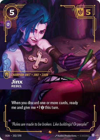 Jinx, Rebel - Foil (Origins)(OGN-202/298)(E)