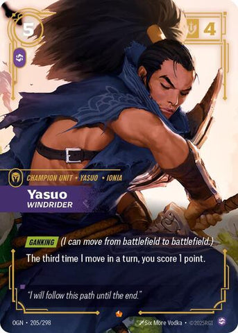 Yasuo, Windrider - Foil (Origins)(OGN-205/298)(E)