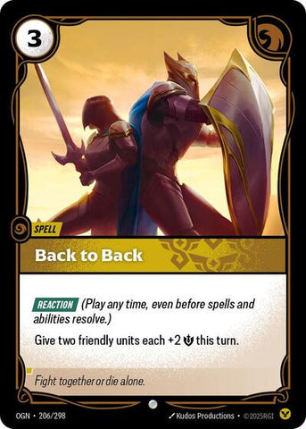 Back to Back - Foil (Origins)(OGN-206/298)(C)