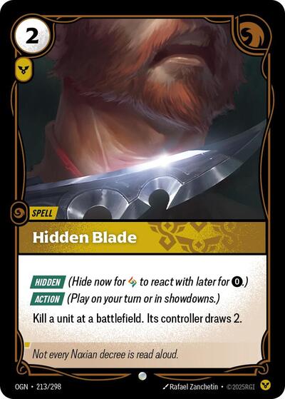 Hidden Blade - Foil (Origins)(OGN-213/298)(C)