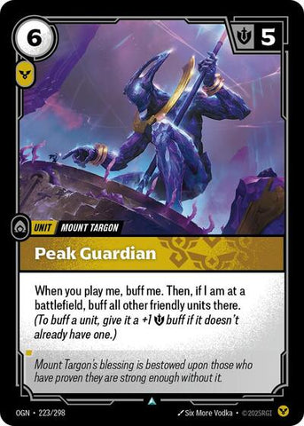Peak Guardian - Foil (Origins)(OGN-223/298)(U)