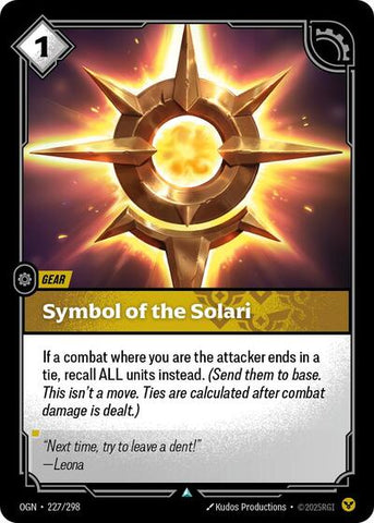 Symbol of the Solari (Origins)(OGN-227/298)(U)