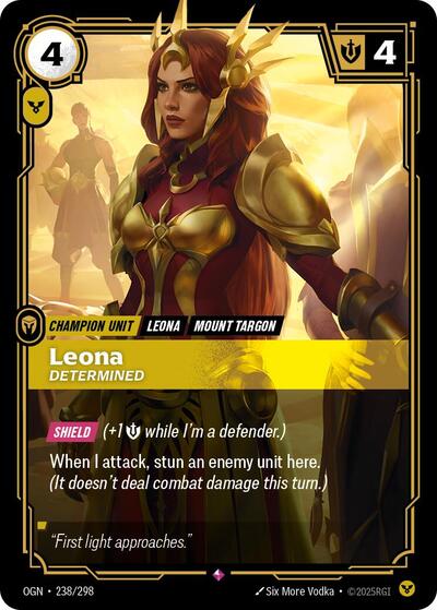 Leona, Determined - Foil (Origins)(OGN-238/298)(R)