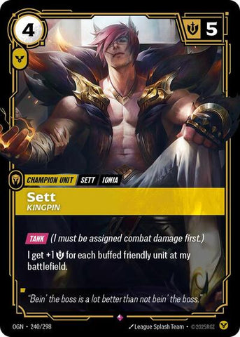 Sett, Kingpin - Foil (Origins)(OGN-240/298)(R)