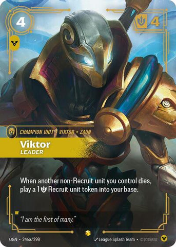 Viktor, Leader - Alternate Art - Foil (Origins)(OGN-246a/298)(O/AA)
