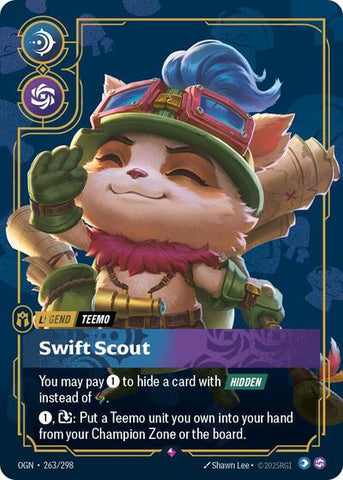Teemo, Swift Scout - Foil (Origins)(OGN-263/298)(R)
