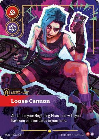 Jinx, Loose Cannon - Overnumbered - Foil (Origins)(OGN-301/298)(O/AA)
