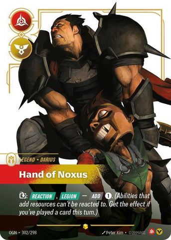 Darius, Hand of Noxus - Overnumbered - Foil (Origins)(OGN-302/298)(O/AA)