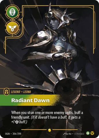 Leona, Radiant Dawn - Overnumbered - Foil (Origins)(OGN-306/298)(O/AA)