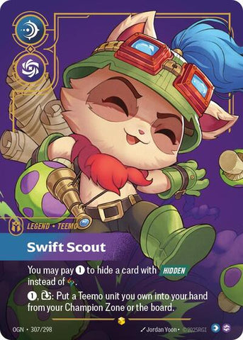 Teemo, Swift Scout - Overnumbered - Foil (Origins)(OGN-307/298)(O/AA)