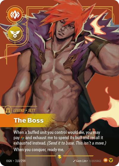 Sett, The Boss - Overnumbered - Foil (Origins)(OGN-310/298)(O/AA)