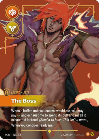 Sett, The Boss - Overnumbered - Foil (Origins)(OGN-310/298)(O/AA)