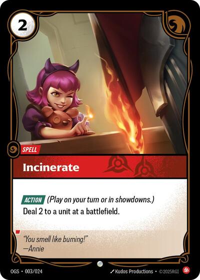 Incinerate (Origins: Proving Grounds)(OGS-003/024)(C)