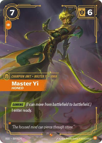 Master Yi, Honed (Origins: Proving Grounds)(OGS-009/024)(E)