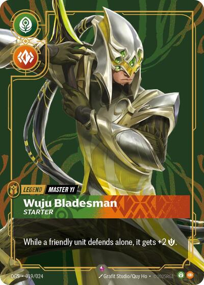 Master Yi, Wuju Bladesman (Starter) (Origins: Proving Grounds)(OGS-019/024)(R)