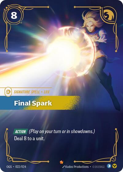 Final Spark (Origins: Proving Grounds)(OGS-022/024)(E)