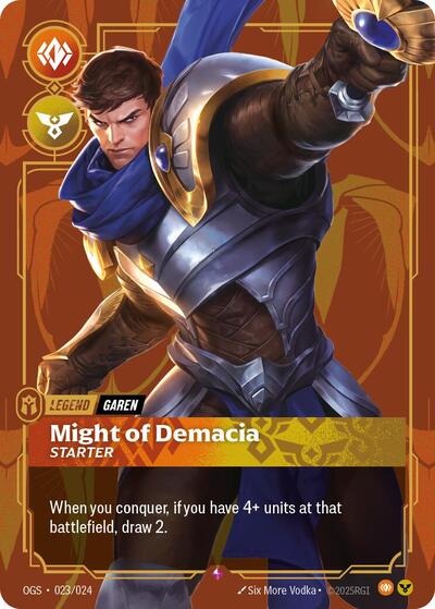 Garen, Might of Demacia (Starter) (Origins: Proving Grounds)(OGS-023/024)(R)
