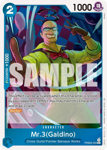 Mr.3(Galdino) - PRB02-009 - Foil (Premium Booster -The Best- Vol.2 [PRB-02])(PRB02-009)(R)